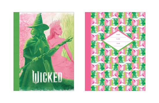 Wicked- Wicked Pink & Green Composition Notebook Set (Set of ... - cover