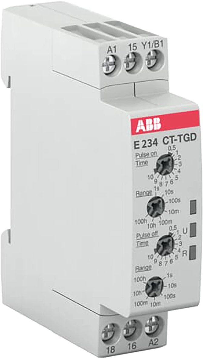 ABB CT-TGD 24-240VAC 2 ABB TIJDRELAIS PULSEREND 1W A1 (CT-TGD, 24-240VAC, 24-48VDC)