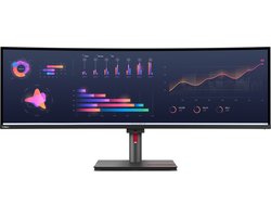 Lenovo ThinkVision P49w-30 LED display 124,5 cm (49") 5120 x 1440 Pixels DQHD Zwart
