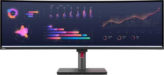 Lenovo ThinkVision P49w-30 LED display 124,5 cm (49") 5120 x 1440 Pixels DQHD Zwart