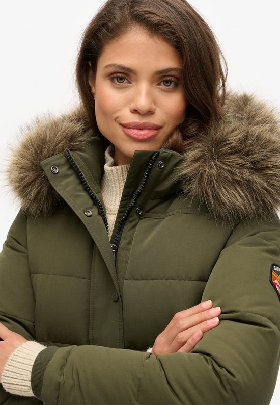 Superdry - Everest-bomberjack met capuchon - Dames - Gewatteerde jassen