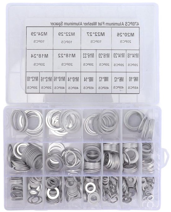 KINETICS LINE Vezel Platte Pakking 320 Stuks - Complete Set Afdichtingen Voor Sanitair Tot 180°C