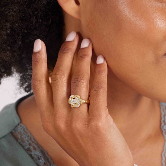 Lucardi - Bague en acier plaqué or batteur de tapis surinamais