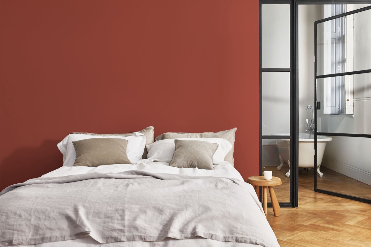 Flexa - Creations Muurverf Extra Mat - Mahogany Red - Mengverf - 1 L – foto 7