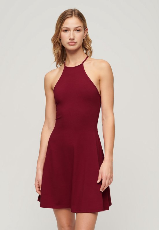Superdry - Fit & Flare mini-jurk van jersey - Dames - Jurken