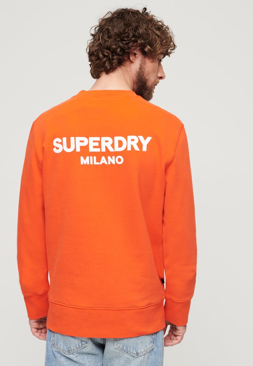 Superdry Sport sweatshirt met ronde hals en losse pasvorm Heren Truien Rood