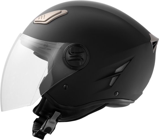 3/4-Gezichtsmotorhelm, ABS & Hoge Dichtheid, met Bluetooth, Verwisselbare Lens, voor Tieners en Volwassenen