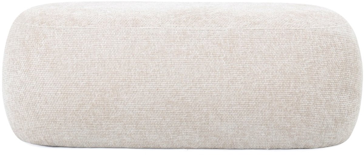 Giga Meubel Poef Sarah - Stof - Beige - 100x50x38cm