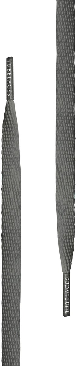 Tubelaces Schnürs-enkel White Flat Darkgrey