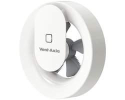 Badkamerventilator Vent-Axia Lo-Carbon Svara met vocht- en lichtsensor 100 mm (app-gestuurd) wit