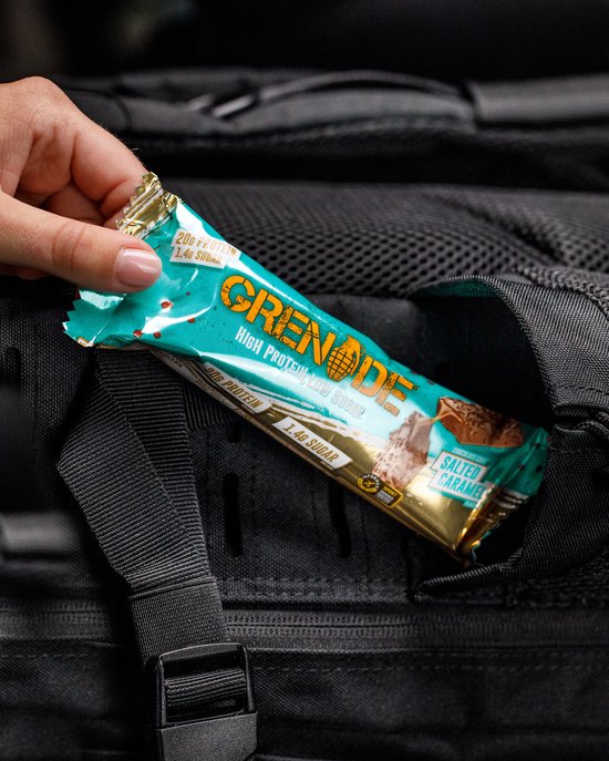 Grenade Protein Bar Chocolate Chip Salted Caramel 20g Protein - Doos 12x 60g - 720g - Eiwitrepen voor Twee Weken - Eiwitten voor Spieren - Sportvoeding - Tussendoortjes — afbeelding 3