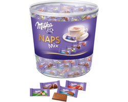Milka Naps Chocolaatjes Mix 207 x 4,8g - 1 KG - Chocolade Snoepjes - Chocolade voor bij de Koffie - Voorraad - Verjaardag Cadeau Vrouw of Man - Geschenkset voor Man en Vrouw Milka Naps Chocolaatjes Mix 207 x 4,8g - 1 KG - Chocolade Snoepjes - Chocolade voor bij de Koffie - Voorraad - Verjaardag Cadeau Vrouw of Man - Geschenkset voor Man en Vrouw