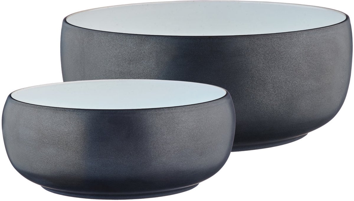 GOURMET slakom Ø25cm en Ø29,5cm - 2 stuks - Onyx