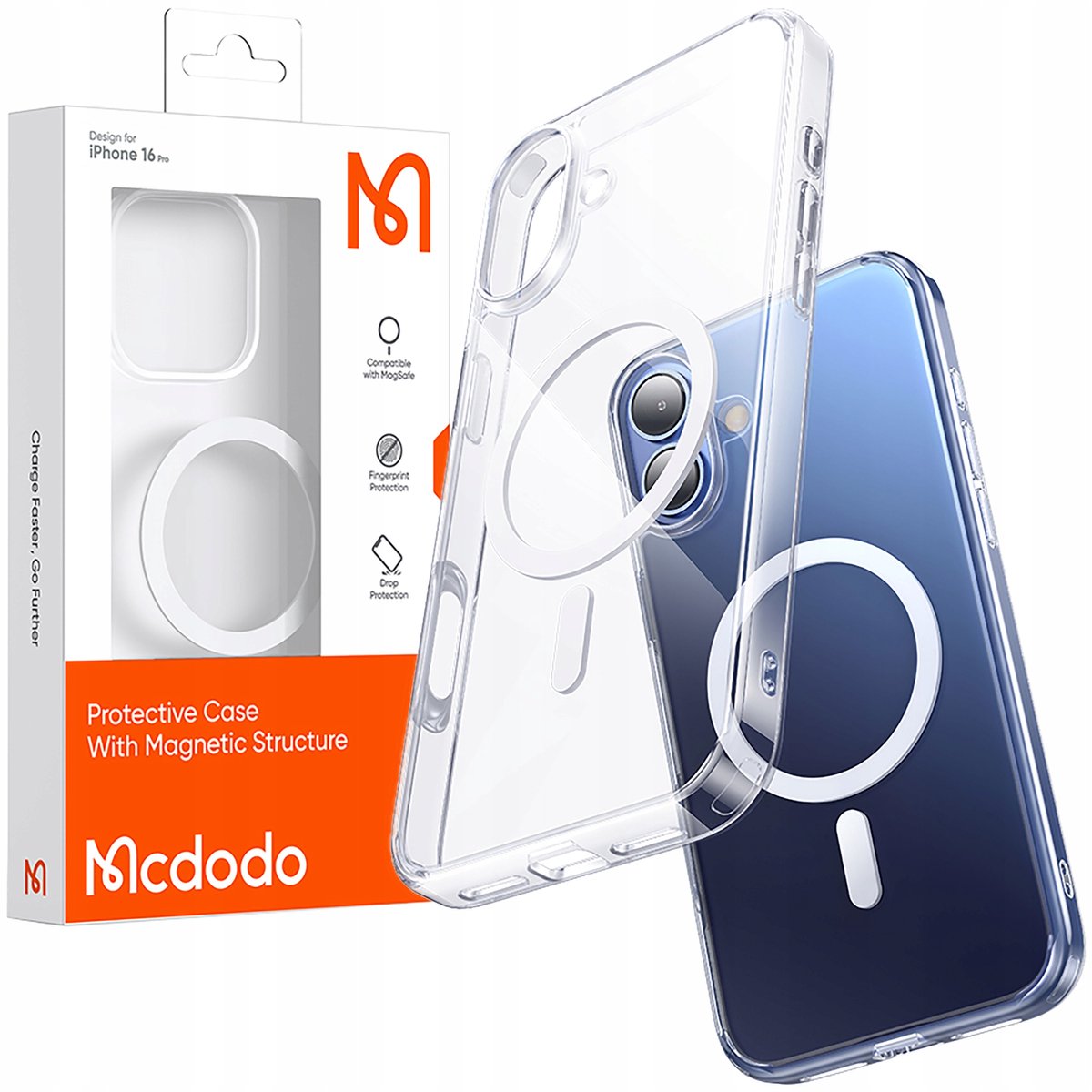 Mcdodo Magnetisch Hoesje Duidelijk Versterkt Voor Magsafe Iphone 16