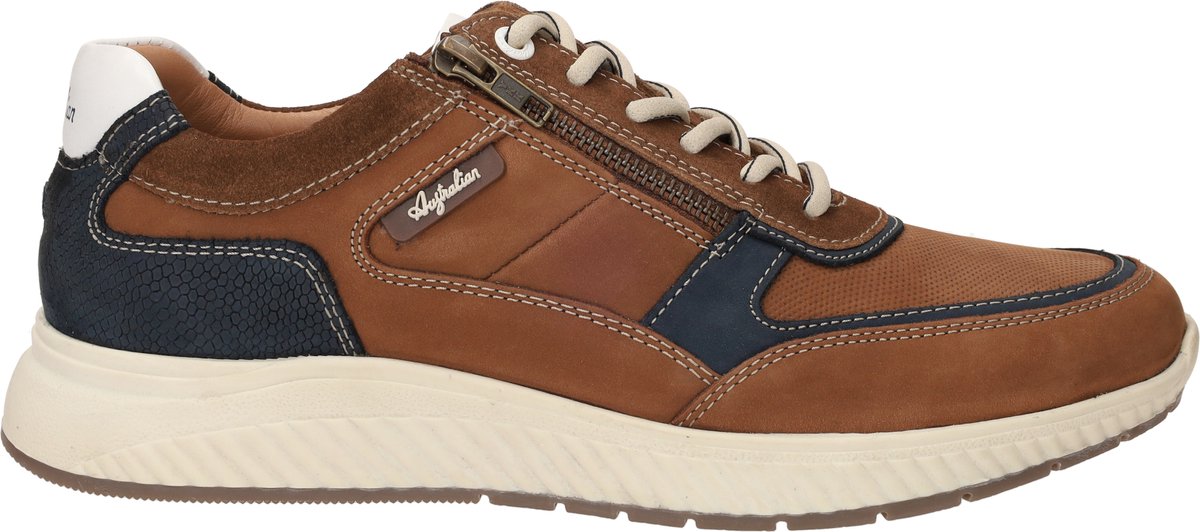 Heren Sneakers Australian Maurizio Cognac - Maat 46