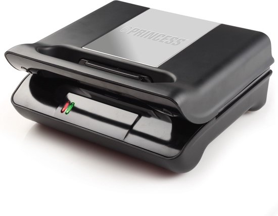 Princess Multi Sandwich Contactgrill Compact Pro 117002 – 3 Sets verwisselbare platen – Tosti apparaat - Wafelijzer - Panini grill - Verticaal opbergbaar - RVS design