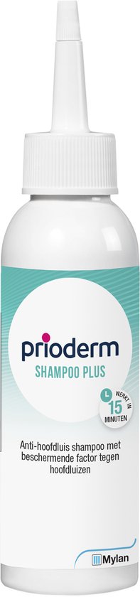 Prioderm Anti-Luis shampoo 2-in-1 - Doodt hoofdluizen en neten effectief in 1 behandeling - Werkt in 5 minuten - Handige applicator - Vanaf 1 jaar - 100ml