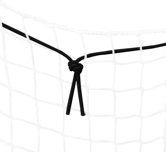 vidaXL Aanhangwagennet - Zwart - 100% HDPE - 2x3,5 m