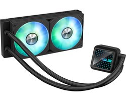 Asus PRIME LC 240 ARGB - Vloeistof-koelsysteem processor afmeting radiator 240mm - voor Intel LGA 1700, 1200, 115x - AMD AM5, AM4 - 2 x PRIME LC 24025 Integrated Fan - Aura Sync - aluminium - zwart