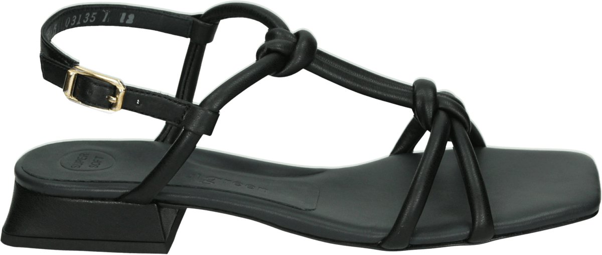 Paul 6036 Platte sandalenDames Sandalen Zwart