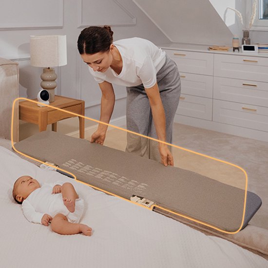 LIONELO Lora Portable Bed Rail for Children, Tilt Adjustment