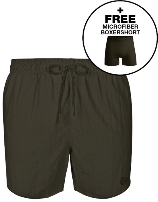 Maillot de bain et boxer Muchachomalo Garçons - Taille 176 - Vert armée - Maillots de bain pour garçon