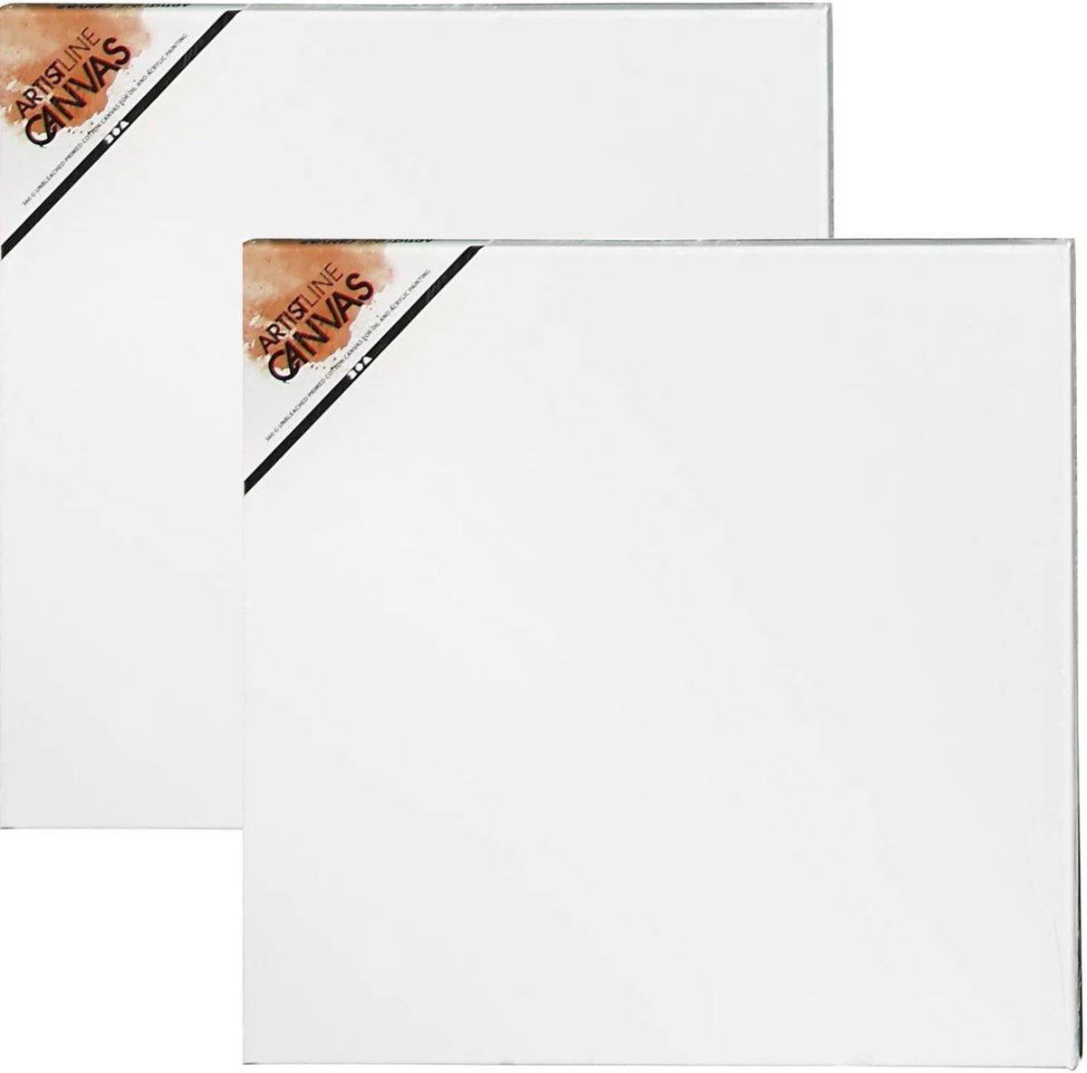 Schildersdoek - 2x - 50 x 50 cm - vierkant - canvas - verven/schilderen - hobby materialen artikelen - Schilderijen maken