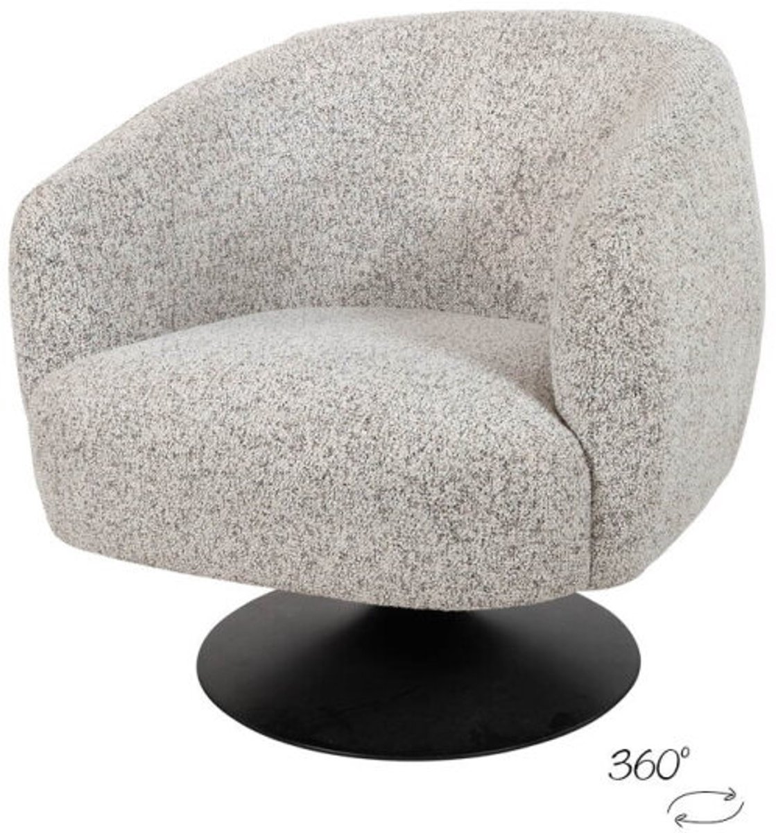 Draaifauteuil Louis 360 - Puente - Ecru 06 - Star Collection