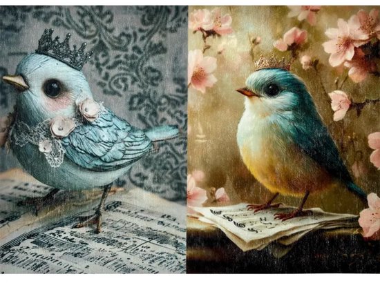 Refonte - Papier fibre de découpage A3 - Rustic Flight