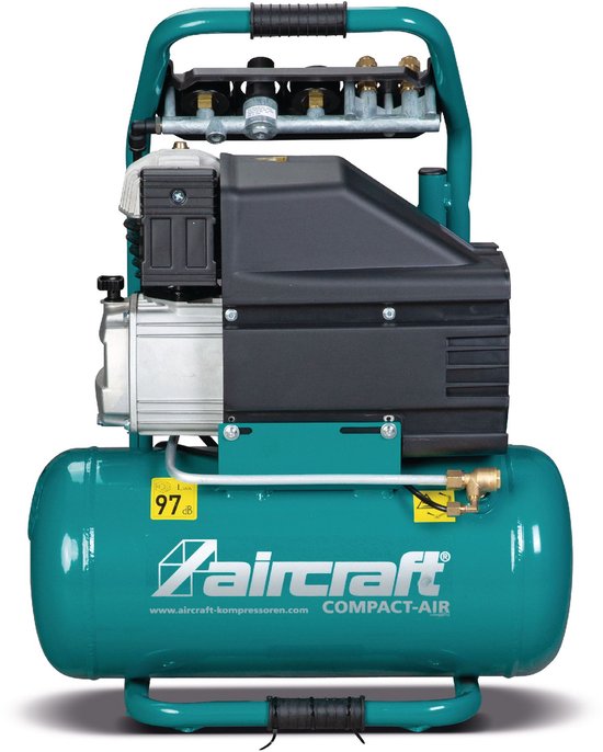 Werfcompressor mobiel ketel 24 L 2,2 kw / 3 Pk 284 L/min 10 bar 230V Aircraft — afbeelding 3
