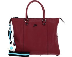 Gabs Leren Schoudertas G3 Plus TG Bull Black Shoulder Bag Lambrusco Wijnrood