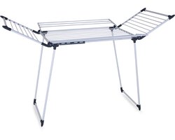 Meisterhome - Extra Groot Droogrek - inklapbaar – Droogtoren - 25 meter droog lengte – Extra stevig en licht - Wasrek van carbon staal – Tot 30kg wasgoed Meisterhome - Extra Groot Droogrek - inklapbaar – Droogtoren - 25 meter droog lengte – Extra stevig en licht - Wasrek van carbon staal – Tot 30kg wasgoed