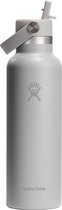 Hydro Flask Standard Mouth Flex Straw Cap Drinkfles (621 ml) - Birch
