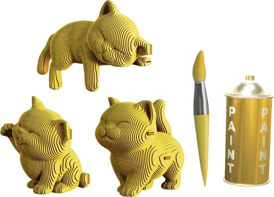 Cartonic - TRIO DE CHATONS - Puzzle 3D - puzzles - DIY- enfants et adultes