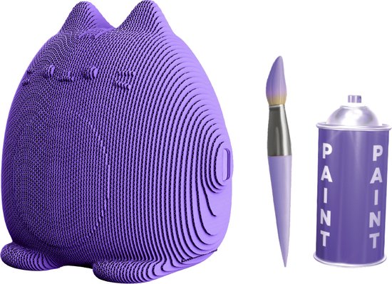 Cartonic - TIRELIRE CHAT MIGNON - Puzzle 3D - puzzles - DIY- enfants et adultes