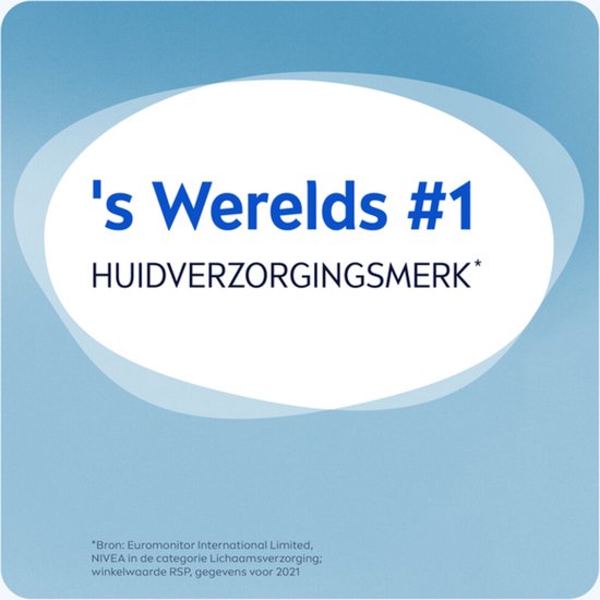 Nivea is 's Werelds #1 huidverzorgingsmerk.