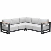 Garden Impressions Malakka loungebank 3-delig - light teak look