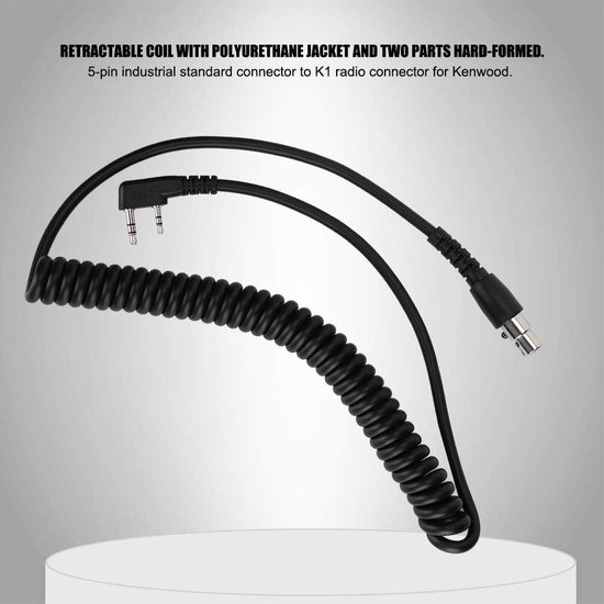 Baofeng SHC Beveiligingsoortje met een transparante kabel