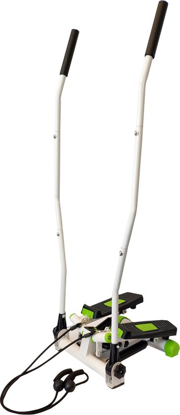 Afbeelding van Stepper Crosstrainer Groen Aluminium met Elastische Koorden