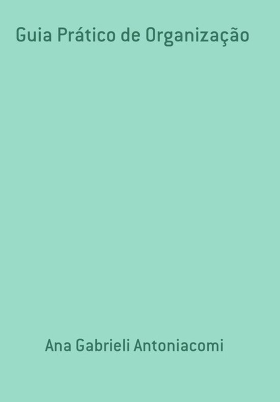 Guia Prático De Organização - cover