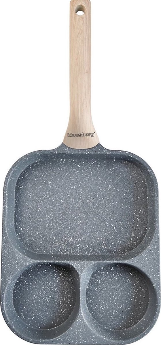 Klausberg 7828 - Pan voor Eieren - burgers - pannenkoeken - Grijs - Anti-aanbakpan