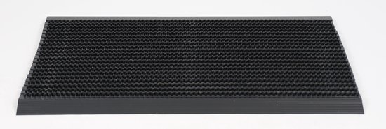 Tapis de brosse Ikado noir - 40 x 60 cm