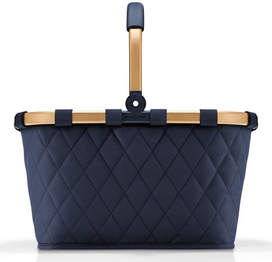 Reisenthel Carrybag Boodschappenmand - 22L - Frame Rhombus Midnight Gold Blauw