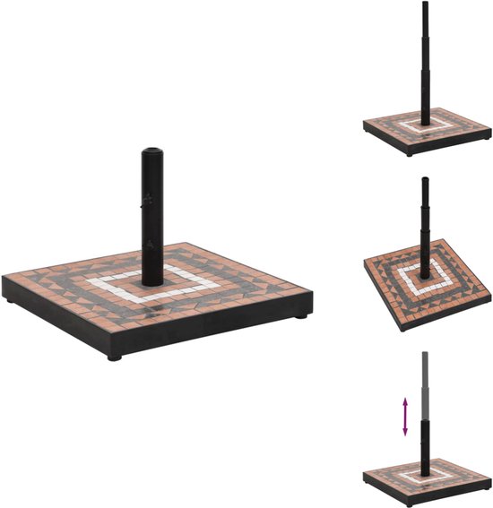 Parasolvoet voor stokken van 32/38/48 mm 18 kg vierkant kopen Parasolvoet voor stokken van 32/38/48 mm 18 kg vierkant kopen