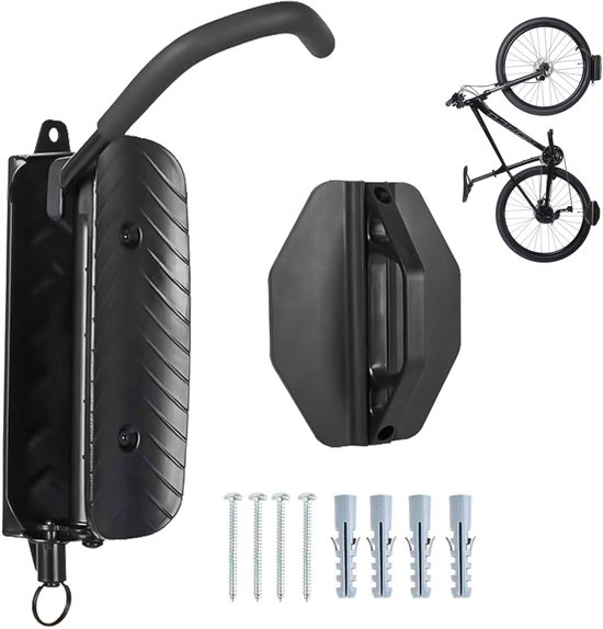 Decopatent Muur Ophangsysteem voor 2 Fietsen & Inklapbaar - Ophang systeem fiets - Ophangen aan muur - Houder muur - Wandmontage