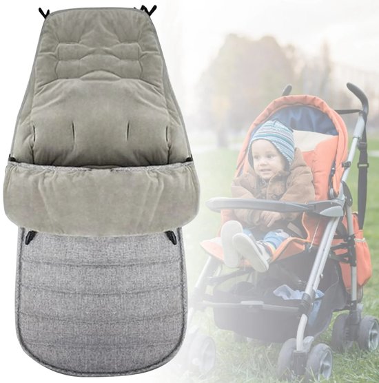 Jurrys Baby Voetenzak - Wandelwagen - Warmtezak - Camping - Outdoor - Warm - Fleece - Winddicht - Slaapzak - 90cm x 24cm x 12cm van Merkloos — afbeelding 3