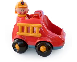 Tolo brandweerauto BIO First Friends speelgoedauto duurzaam interactief.
