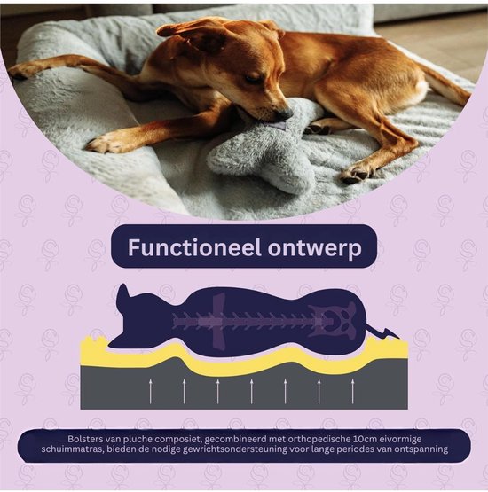 Panier pour chien ApexArte® Human - Grijs