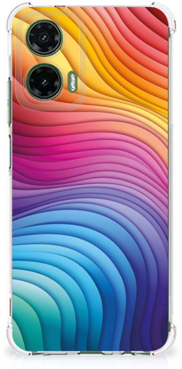 Shockproof Case voor Motorola Moto G35 Regenboog
