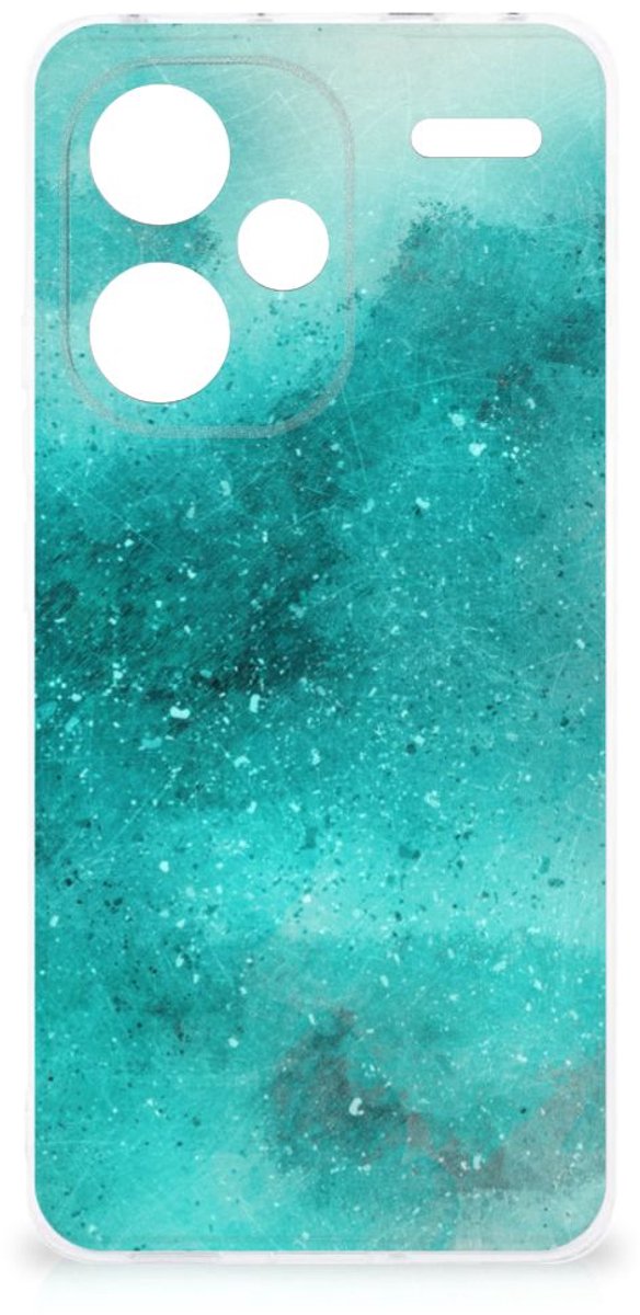 Back Cover voor Hoesje maken Xiaomi Redmi Note 13 Pro Plus Painting Blue